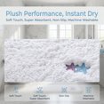 thumbnail image 3 of Unique Bargains High-End Plush Absorbent Microfiber Bath Mat White Starfish 32" x 20", 3 of 6