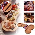 thumbnail image 3 of Muyoka Tabla de aperitivos Tabla de comida con forma de gallo divertido Tabla de queso de madera 煤nica de gran tama帽o Plato de charcuter铆a elegante y bandeja para servir Suministros para el hogar para, 3 of 7