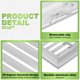 thumbnail image 3 of Rejilla de ventilación de aire de aluminio Uxcell, 8 x 8 pulgadas, cubierta de ventilación de escape para pared, puerta, techo, armario, vestidor, sistema de calefacción, gris, 3 of 7