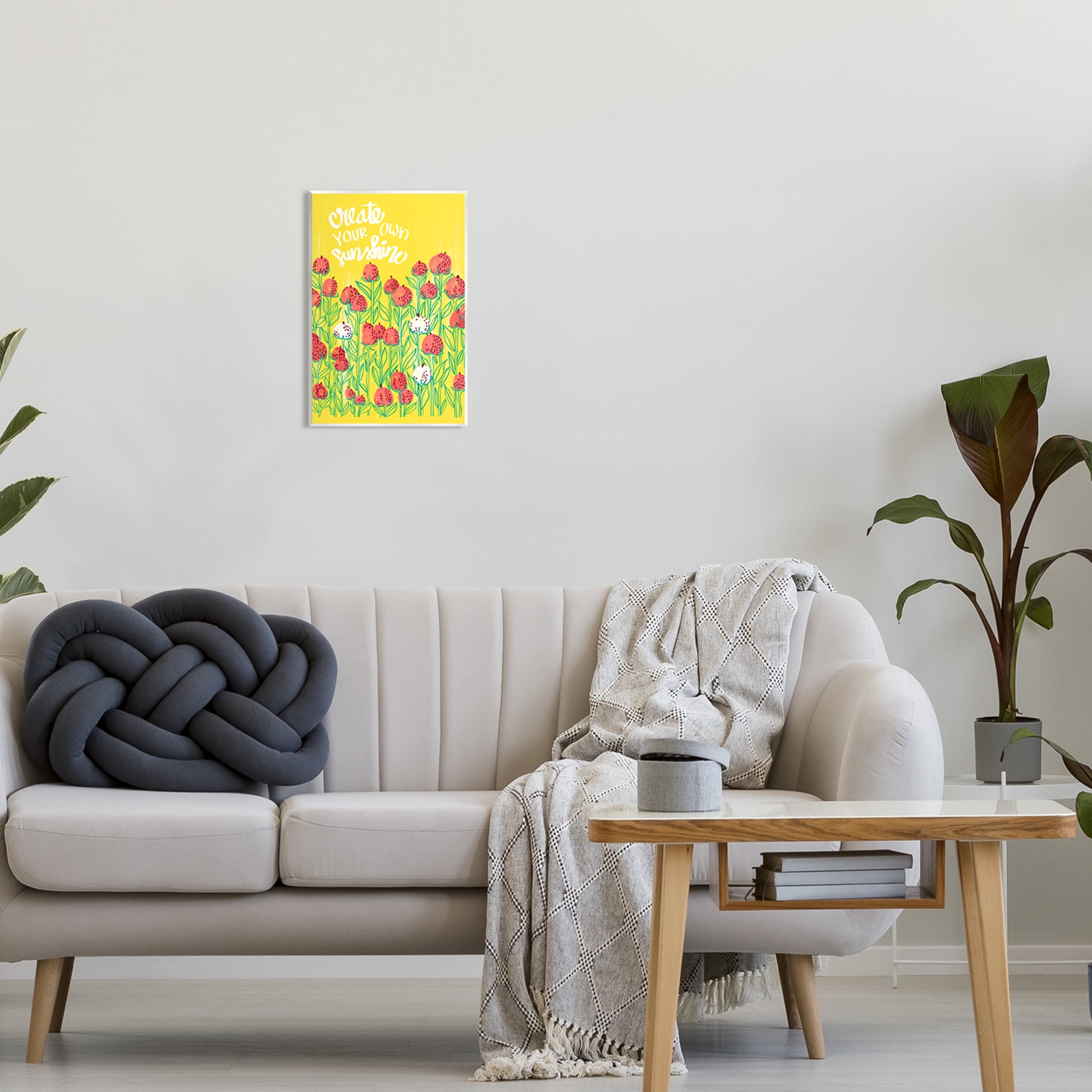 Stupell Industries Create Your Sunshine Floral Botanical & Floral Painting Unframed Art Print Wall Art, 10 x 15
