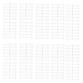 thumbnail image 4 of Nail Swatch Sticks,  Texture Nail Art Polish Display Tips Transparent Nail Art Display Chart Easy Polish 240pcs  For Nail Salons Long Pointed,Long Trapezoid, 4 of 8