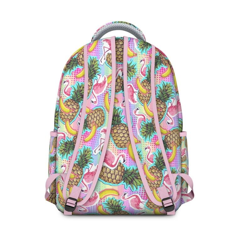 Aesthetic Students Backpack Pineapples Hawaiian Hawaii Tropical