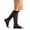 Black, variant on EvoNation Women’s Knee High 15-20 mmHg Open Toe Sheer Compression Socks – Moderate Pressure Compression Garment