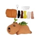 thumbnail image 4 of Bolsa de juguete de peluche de capibara Accesorios Artesanías Suministros de fieltro Fieltro con aguja D, 4 of 9