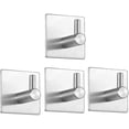 thumbnail image 1 of Hooks 4 Pack - Less Steel Towel Hooks - Stick On Coat Hooks, 1 of 5