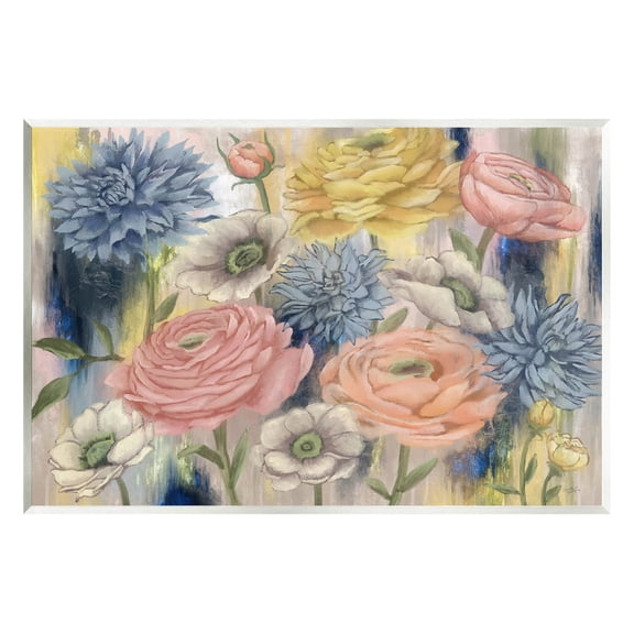 Stupell Industries Modern Mixed Flower Blooms Graphic Art Unframed Art Print Wall Art, Design by Elizabeth Medley