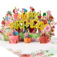 thumbnail image 1 of Tarjeta de cumpleaños pop-up 3D con flores CNLITIHEKA, 1 of 7