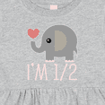 thumbnail image 4 of Inktastic Half Birthday Cute Elephant Girls Baby Dress, 4 of 5