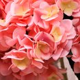 thumbnail image 2 of Ramo de flores artificiales de simulación de hortensias para decoración del hogar (champán rosa), 2 of 5