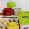 thumbnail image 2 of Misright Stackable Round Metal Teas Tin With Airtight Seal Design Dry Food Organizers, 2 of 9
