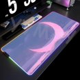 thumbnail image 3 of Alfombrilla de ratón RGB grande con paisaje lunar, alfombrilla de ratón LED para juegos, alfombrillas para jugador, alfombrillas de escritorio para PC, alfombrillas para teclado RGB XXL 35,4x15,7 pulg, 3 of 5