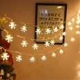 thumbnail image 4 of Snowflake LED String Lights Garland Christmas Tree New Years Room Decoration, 4 of 8