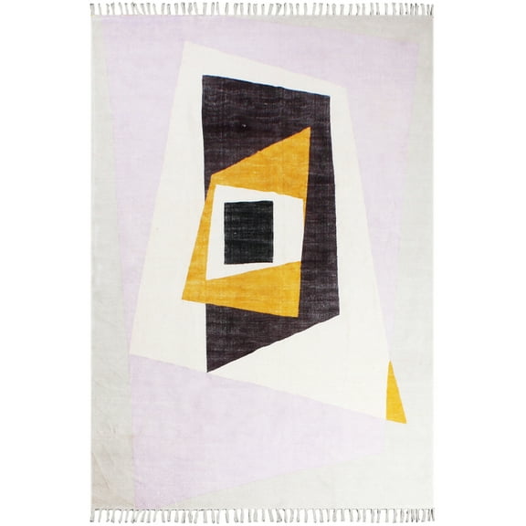 Casavani Traditional Handmade Floor Yoga Mat,Beige 2x3 ft