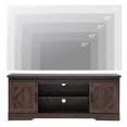 thumbnail image 7 of Wampat Sliding Barn Door TV Stand for 70 Inch Flat Screen, Media Console Table Storage Cabinet in Rustic Gray Wash, Entertainment Center for Living Room, 59 Inch, 7 of 7