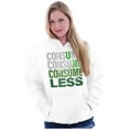 thumbnail image 3 of U Me Consume Less Waste Earth Day Unisex Plus Fleece Graphic Hoodie Brisco Brands 5X, 3 of 5