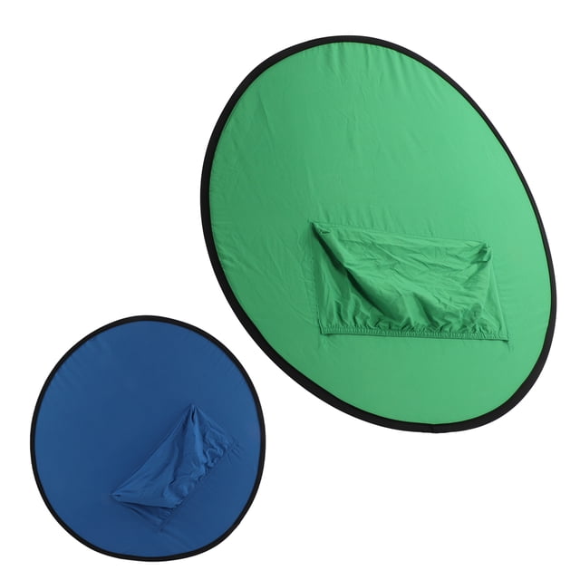 Fondo de Chromakey, Telón de Fondo Verde Azul 2 en 1 Portátil de 110 cm Reduck Plegable Con Bolsa de Almacenamiento Para Filmación de Televisión para Filmaciones para Rodaje de
