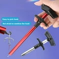 thumbnail image 6 of Hyasfey Aluminum Alloy Fish Hook Remover T-shape Handle Fishhook Detacher Extractor Dehooker Separator Disconnect Removal Tools Fishing Accessories, 6 of 7