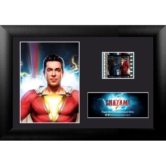 Shazam (Billy Batson) Minicell FilmCells Framed Desktop Presentation USFC6408