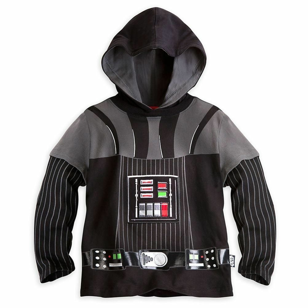 Star Wars Boys' Hooded Pullover Fleece, Black, X-Large