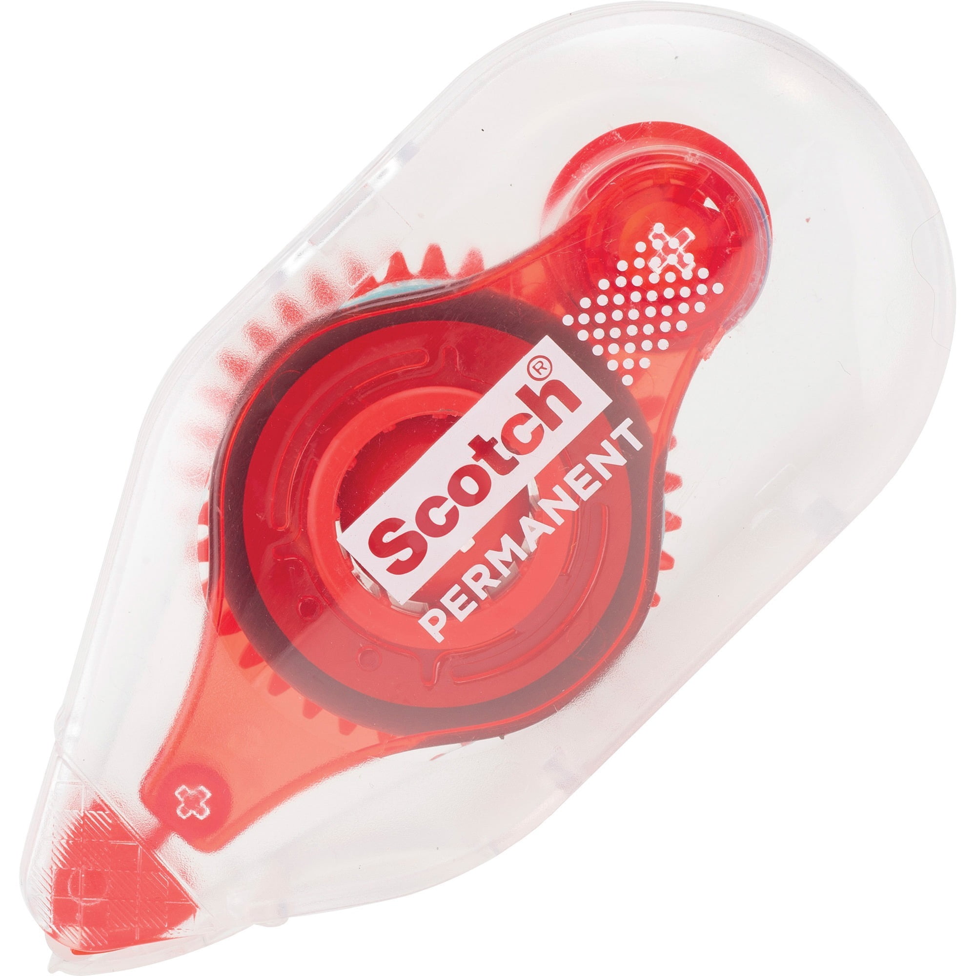 Scotch® Adhesive Dot Roller, 6055-ESF, dispenser, red, 0.31 in x 16.3 yd (8  mm x 14.9 m)