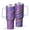 White-3, variant on 40oz Tumbler with Handle and Straw, Vacuum Insulated Stainless Steel Travel Mug, Fits Car Cup Holder, Abstract Colorful Print