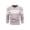 thumbnail image 1 of Innerwin Chandail Manches Longues Homme chandail-Over Hauts Usage Quotidien Col Rond Ample Tricoté Chandails Beige TG, 1 of 2
