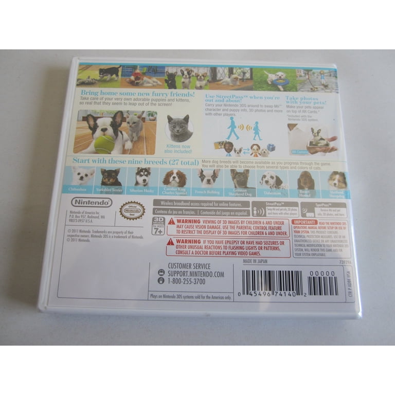 Nintendo 3DS Game - Nintendogs + Cats: French Bulldog & New