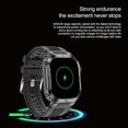thumbnail image 5 of Nkmbld HD Rugged Smart Watch Clear Color Screen Metal Case Bluetooth Call Sports Outdoor Large Capacity Battery Smartwatch, Black, 5 of 8