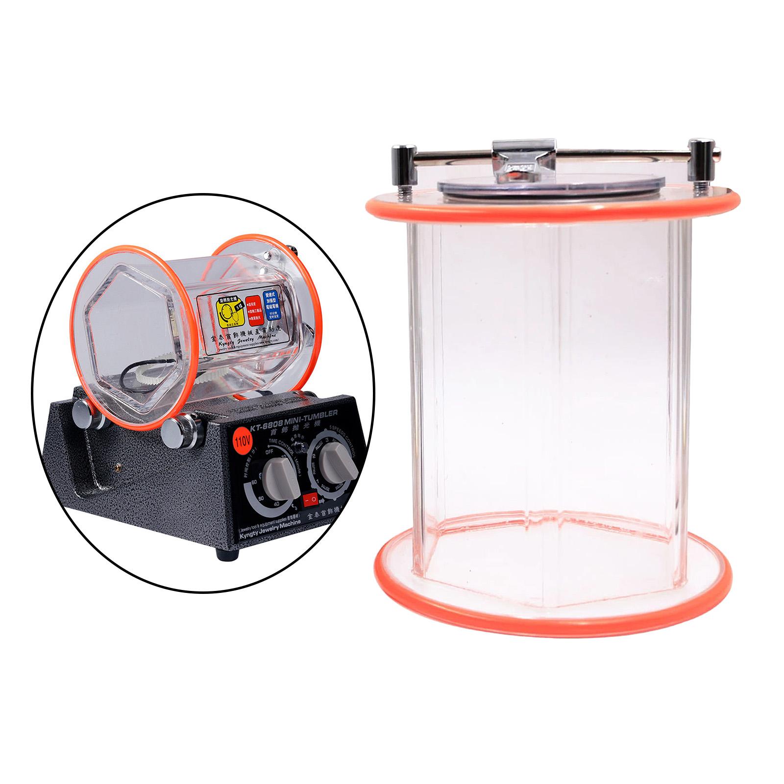 BENTISM Jewelry Polisher Tumbler, 11lbs/5kg Capacity Mini Rotary Tumbler  Machine with 0-60 Minutes Timer, 5 Speeds Jewelry Polishing Finis Machine  for