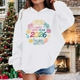 thumbnail image 2 of Fiaer Sweatshirt Hoodies for Teen Girls Boys Trendy Long Sleeve Oversized Sweatshirts Fall Winter Tween Clothes 2026 10-White 160, 2 of 5