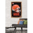 thumbnail image 2 of NFL Cleveland Browns - Neon Helmet 24 Wall Poster, 22.375" x 34" Framed, 2 of 4