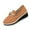 Brown, variant on Wensltd Fashion Metal Chain Wedge Loafers for Women Plus Size Chunky Sole Versatile Walking Shoes Size 6-12