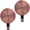 Brushed Copper, variant on Haute Decor Attract Magnetic Wreath Hanger (Oil-Rubbed Bronze) - Set of 2 Magnets - for 2 Metal Doors or Surfaces or 1 Single-Pane Glass Door or Window