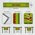 thumbnail image 5 of JOOCAR Christmas Table Runner, Green Black Buffalo Plaid Christmas Green Grinch Red Christmas Hat Christmas Table Runner, Suitable for Christmas Kitchen Dining Table Table Holiday Decoration, 5 of 5