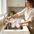 thumbnail image 4 of HOZVOMI Soft Hand Towel with Butterfly Design Ideal for Kitchen Use Absorbent Hanging Towel Perfect for Quick Drying Hands and Wiping Small Items, 4 of 6