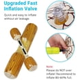 thumbnail image 3 of Inflatable Pool Float - Giant Canoe Raft - Floating Lounger Seat Boat - Pack of 2, 3 of 6
