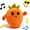 Orange Radish, variant on Baby Musical Sensory Toys,nteractive Musical Plush Toys with Sounds，Sensory Activity Learning Educational Toys,Fun Christmas and Birthday Gifts Suitable for Multiplayer interaction (Yellow Banana)