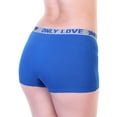 thumbnail image 2 of Angelina Cotton Boyshort Panties with Only Love Elastic Waistband (6-Pack), 2 of 6