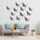 thumbnail image 3 of 12x Mariposa de pared 3D Calcomanías metálicas Decoraciones para Plata Gloria Pegatinas de pared calcomanías, 3 of 7