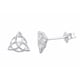 thumbnail image 1 of Aretes de Nudo Celta Triquetra para Mujer en Plata Esterlina, 1 of 1