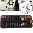 thumbnail image 3 of 29 Pieces Sketching Pencils Sketching Pencils Charcoal Set with Case, 3 of 5