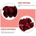 thumbnail image 3 of KAKOWELY Fleurs en Papier Rouge Foncé Faites à la Main pour Bricolage Roses Réalistes et Résistantes à la Décoloration 144 Pcs, 3.94"X0.59"X0.59 Pouces, 3 of 5