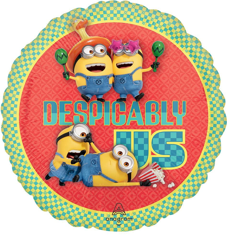 Anagram Despicable Me Minions 2nd Birthday Party Supplies 8 pc Balloon Bouquet Decorations