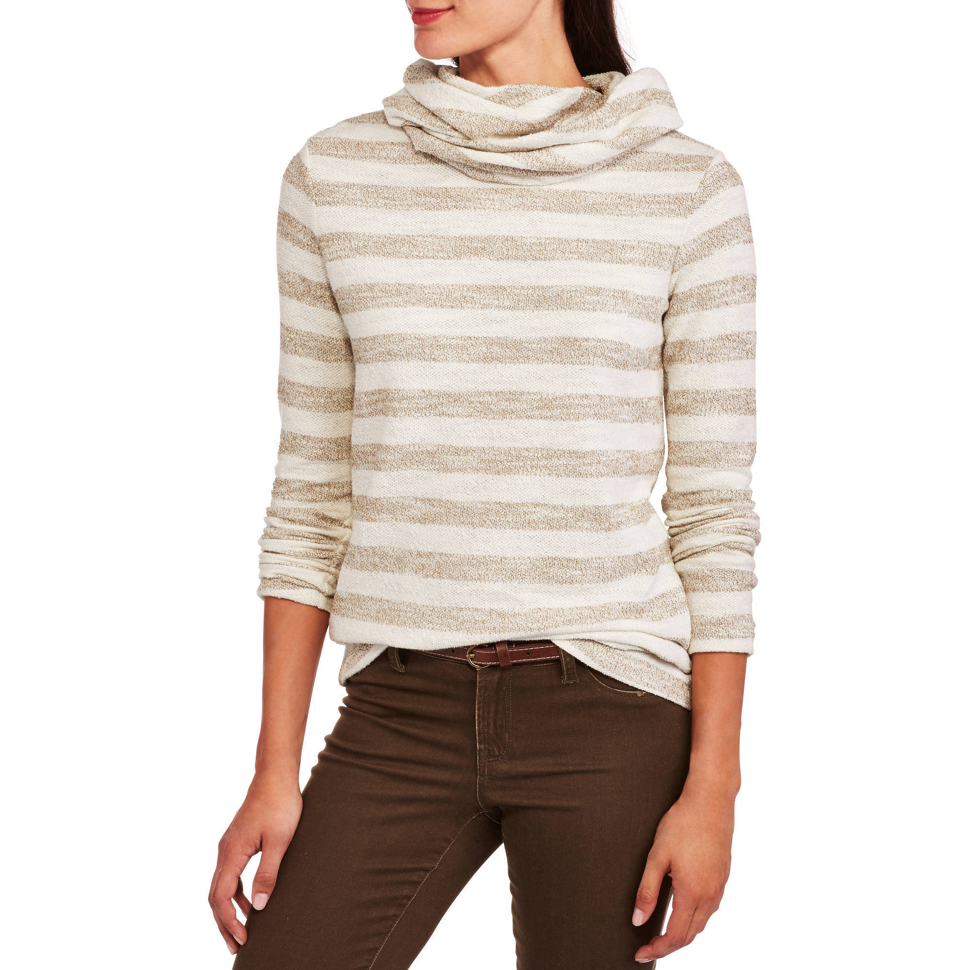 Faded Glory Fg Ls Cowl Neck Tee