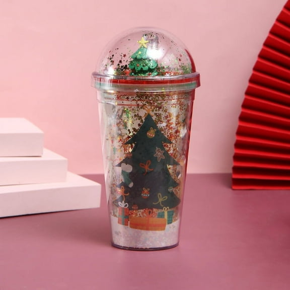 Christmas Theme Water Cup - Christmas tree