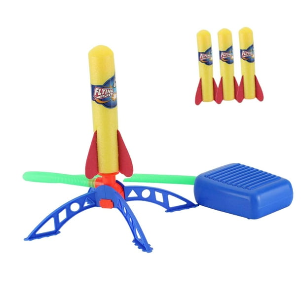 Lanzacohetes de juguete ños, juguetes al aire libre ños, juguetes de cohetes de aire libre, juguetes de verano, juegos deportivo 1 Sunnimix lanzacohetes