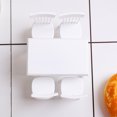 thumbnail image 3 of 1 juego de mesa de comedor en miniatura de madera para bricolaje, juego de muebles y sillas para decoración de jardines de hadas, accesorios de comedor, color blanco, 3 of 6