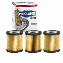 3 pc Purolator TECH TL15505 Engine Oil Filters for 27203 27203MP 37203 3M4G-6744-AA 3M4Z-6714-AA 3M4Z-6744-AC 3S7Z-6731-A 47203 57203 57203XP 61857203 67203 7203 84203 AL9641 ALO-8135 ALO17 CF5505