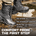 thumbnail image 4 of Maelstrom Military Tactical Work Waterproof Boots with Side Zipper, Black, Size 13M, 4 of 7