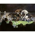thumbnail image 2 of Luks, George Benjamin 24x20 Black Modern Framed Museum Art Print Titled - The Boxing Match, 2 of 4